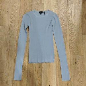 Theory Light Blue Long Sleeve Top P